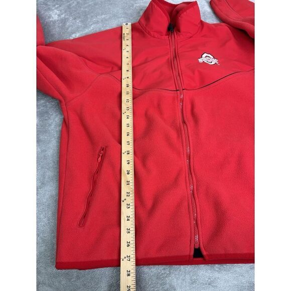 Vintage Y2K Nike Ohio State Buckeyes Full Zip Jacket Men's Size Large Red - Picture 10 of 11